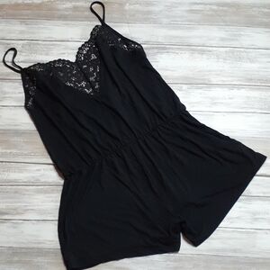 Victoria's Secret Black Lingerie Romper